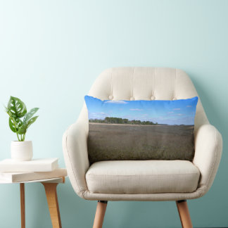 Burton Island Nature Preserve Trail Lumbar Pillow