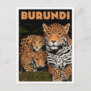 Burundi Africa Vintage Travel Postcard