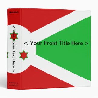 Burundi Flag Binder
