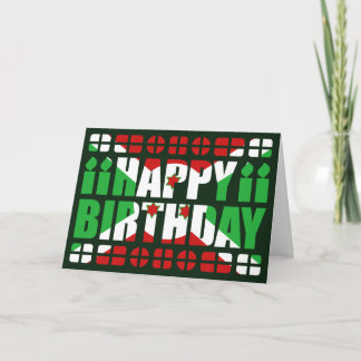 Burundi Flag Birthday Card