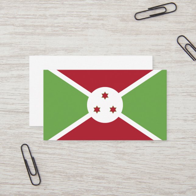 Burundi flag business card (Front/Back In Situ)