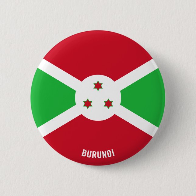 Burundi Flag Charming Patriotic Button (Front)