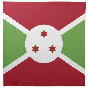 Burundi flag cloth napkin