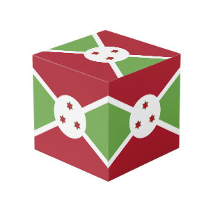 Burundi flag cube