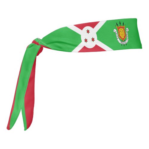 Burundi Flag Elegant Patriotic Tie Headband
