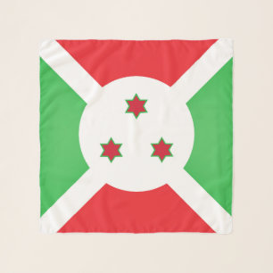 Burundi Flag Fashion Scarf