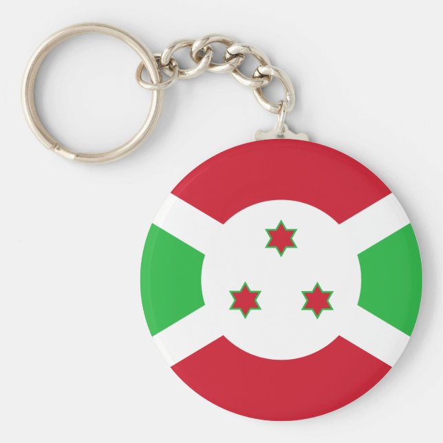 Burundi Flag Keychain (Front)