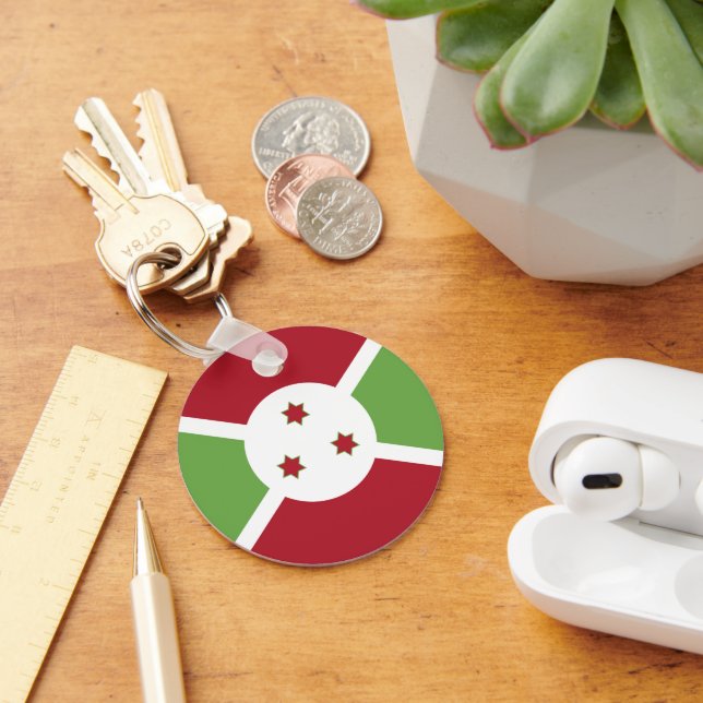 Burundi flag keychain (Desk)