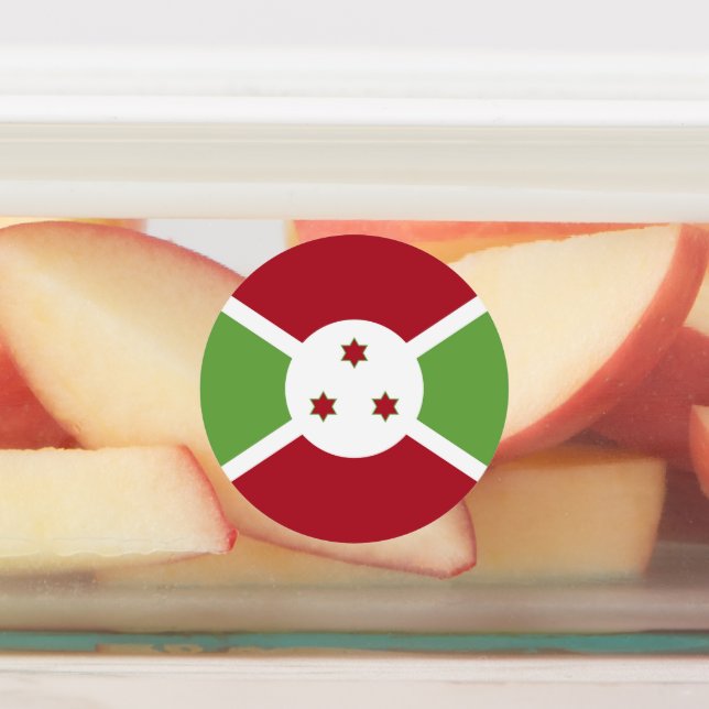 Burundi flag kids' labels (Affixed)