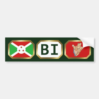 Burundi Flag Map Code Bumper Sticker