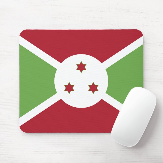 Burundi flag mouse pad (With Mouse)