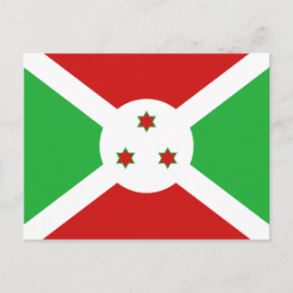 Burundi Flag Postcard