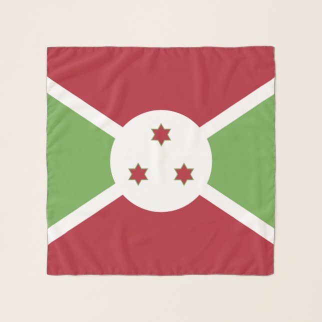 Burundi flag scarf (Front)