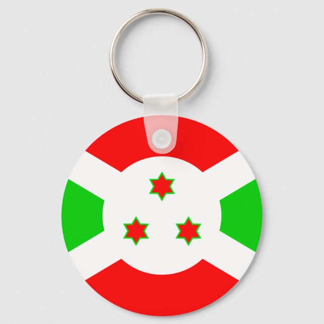 Burundi High quality Flag Keychain (Front)