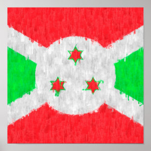 Burundi Oil Painting Drawing Poster