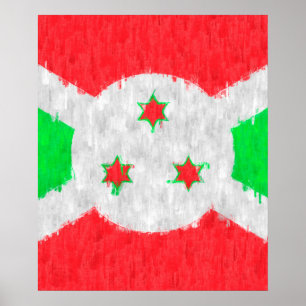 Burundi Oil Painting Drawing Poster