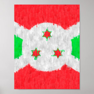 Burundi Oil Painting Drawing Poster