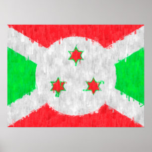 Burundi Oil Painting Drawing Poster