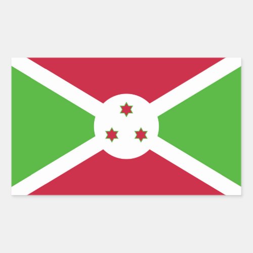 Burundi Rectangular Sticker