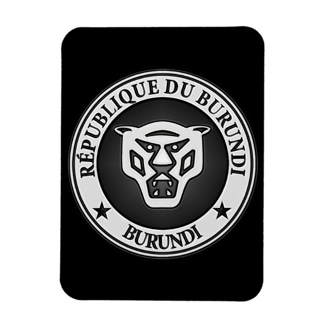 Burundi Round Emblem Magnet (Vertical)
