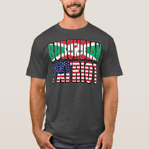 Burundian American Patriot Pride Heritage Flag Gif T-Shirt