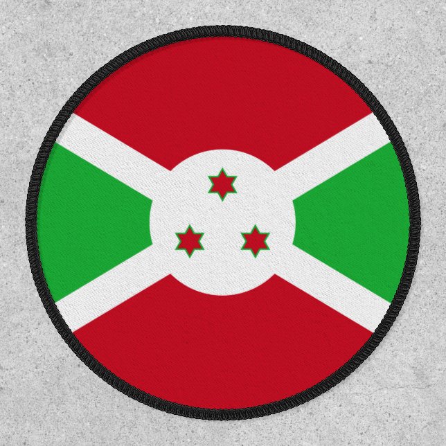 Burundian Flag, Flag of Burundi Patch (Front)