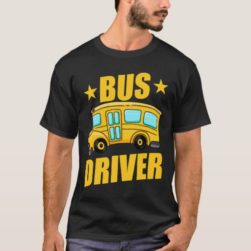 Bus Buzzer Stops Fare Ticket T_Shirt