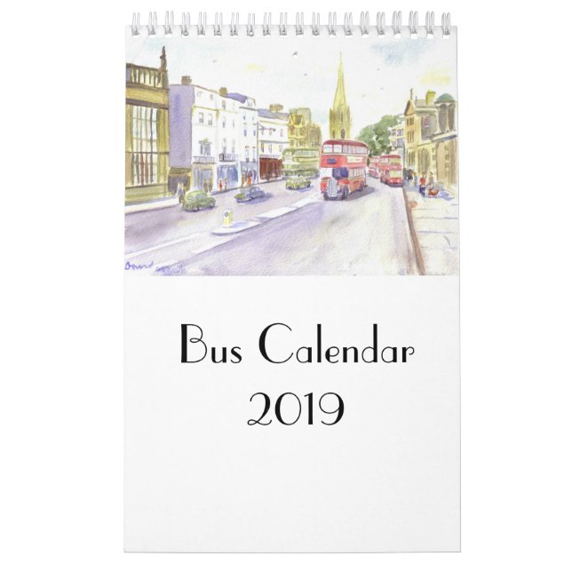Bus Calendar 2019 (Cover)