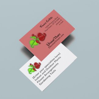 Bus. card - 3-D Vine Leaves