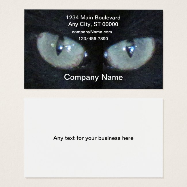Bus. Card - Cat Eyes