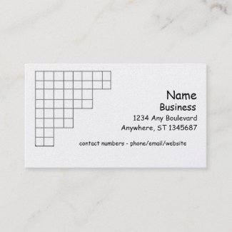 Bus. Card - Corner Grid