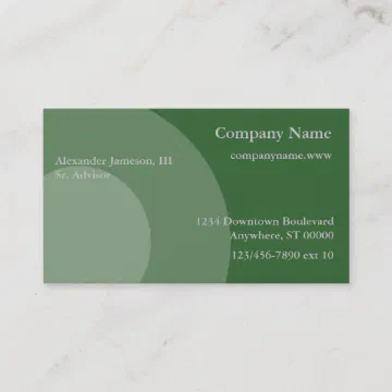 Bus. Card - Graphic circles