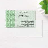 Bus. Card - Green Hexagon Pattern (Desk)