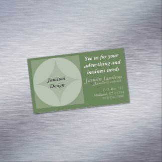 Bus. Card (mag) - Circles and Diamond Graphic
