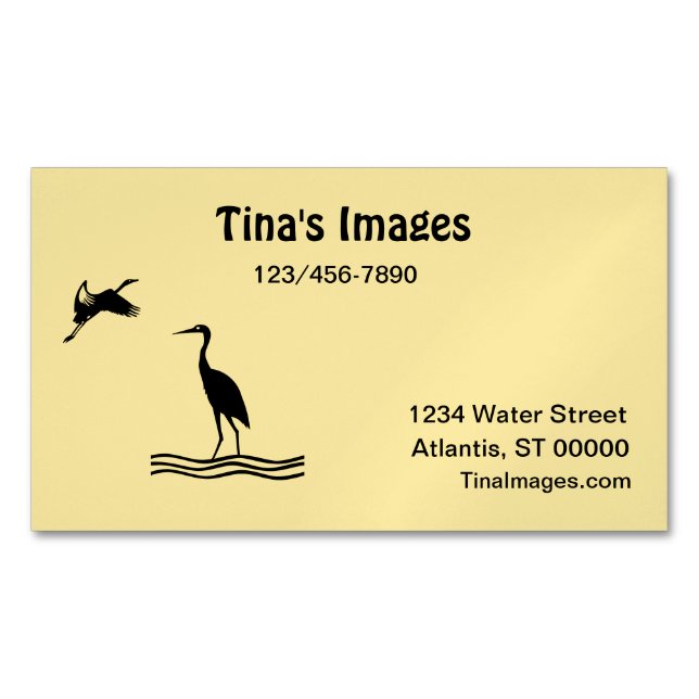 Bus. Card (mag) - Shore Birds (Front)