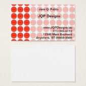 Bus. Card - Red Dots (Front & Back)