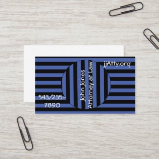 Bus. Card - Stripes Optical Illusion