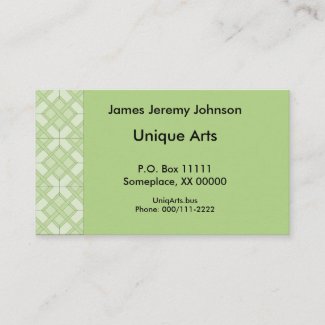 Bus. Card - Three Diamond Tiles