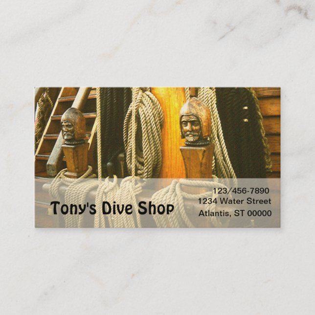 Bus. Card - Wooden Capstans (Front)