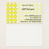 Bus. Card - Yellow Dots (Front & Back)