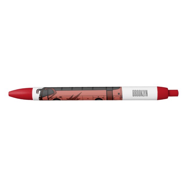 Bus cartoon illustration pen (Front)