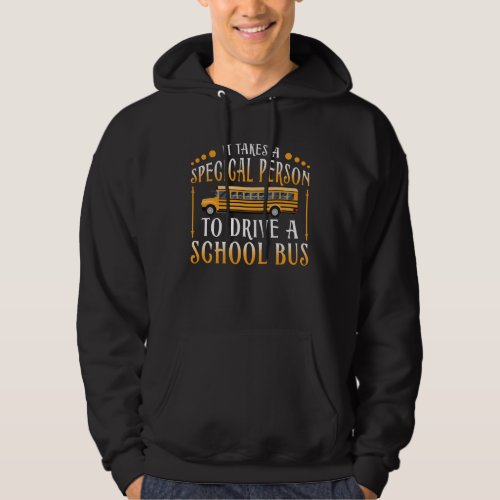 Bus Design For School Bus Or Coach Driver Hoodie