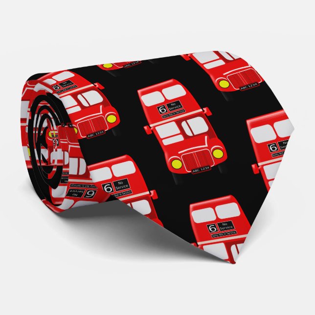 Bus Design  Neck Tie (Rolled)