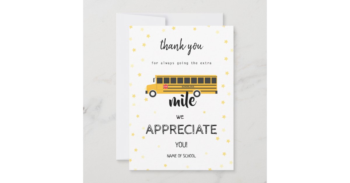 bus driver appreciation