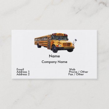 Bus Driver Business Card by bwmedia at Zazzle