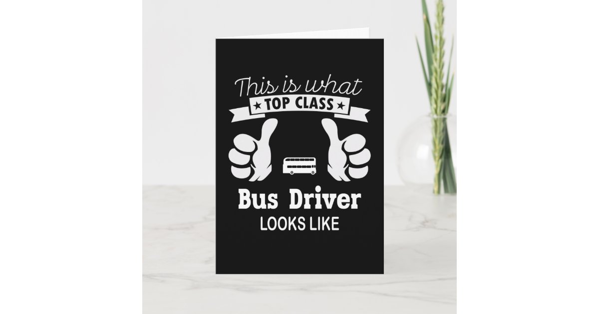 Bus Driver Card Zazzle