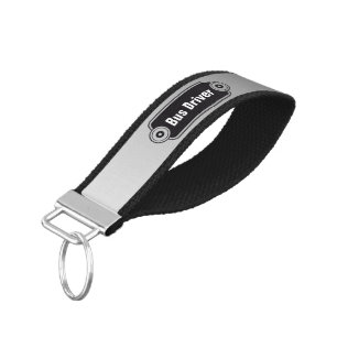 BUS DRIVER - DIY: Add your own Backg. & Text Wrist Keychain