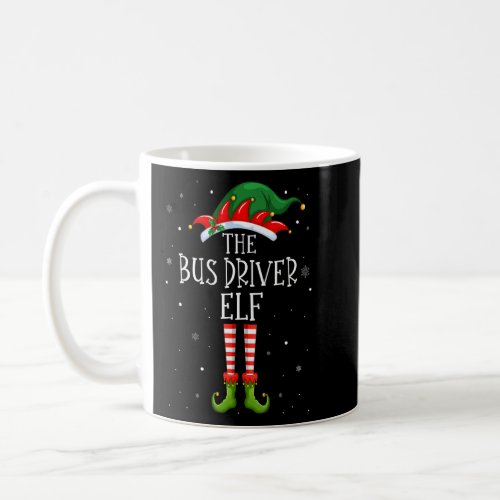 Bus Driver Elf Matching Family Group Christmas Par Coffee Mug