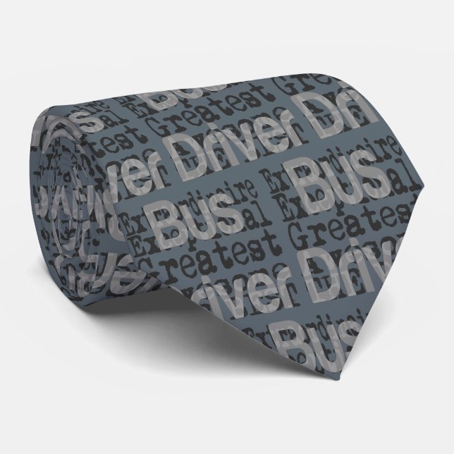 Bus Driver Extraordinaire Neck Tie (Rolled)