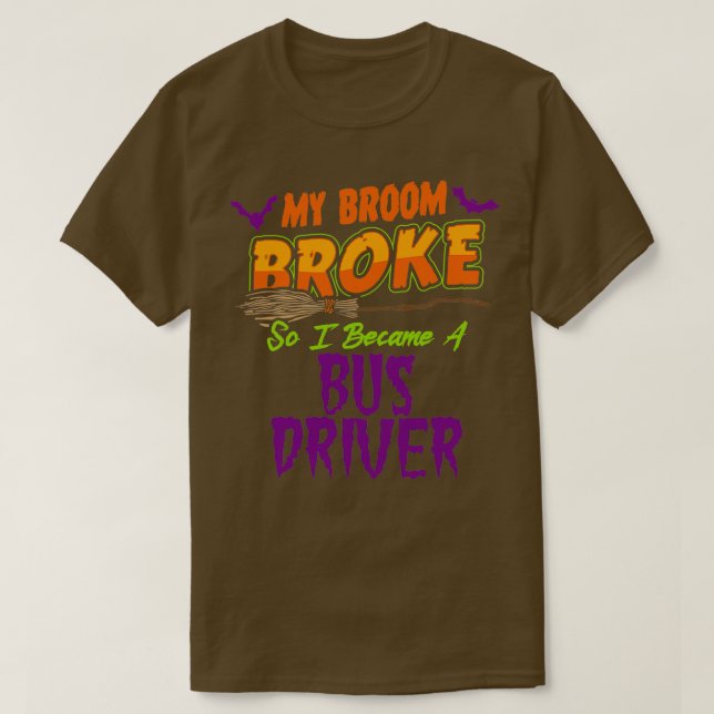 Bus driver Haloween funnyshirt Classic TShirt (Design Front)